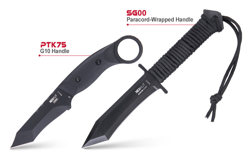 G10 or Paracord-Wrapped Handle for a tactical knife?